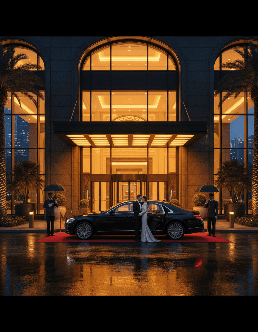 Luxury chauffeur at a prestigious event venue Manchester
